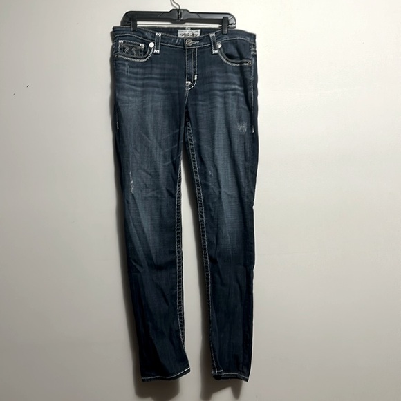 Big Star Maddie bootcut denim jeans distressed 32 long - Picture 1 of 7